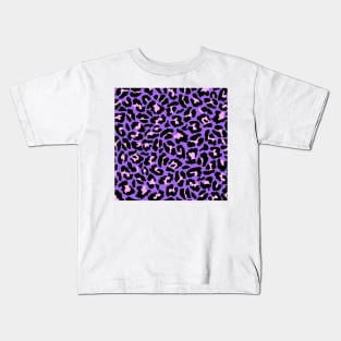 Pink and Purple Cheetah Print Kids T-Shirt